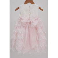 Βαπτιστικό δίχρωμο φόρεμα 