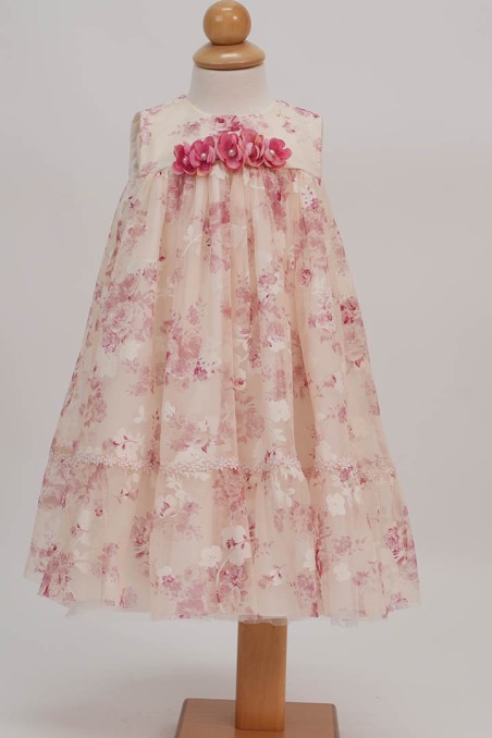 Βαπτιστικό Φόρεμα Εμπριμέ 