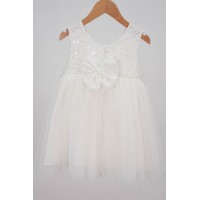 Βαπτιστικό λευκό φόρεμα 