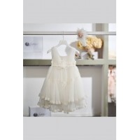 Ιβουάρ βαπτιστικό φόρεμα La Christine 