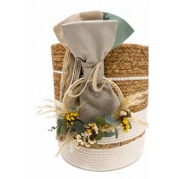 Πακέτο βάπτισης με καλάθι boho