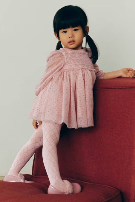 Φόρεμα ροζ Abel and Lula με τούλι και γκλίτερ 