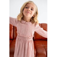 Φόρεμα πλισέ ροζ Abel and Lula