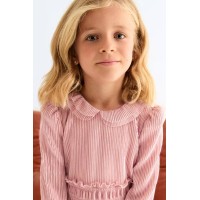 Φόρεμα πλισέ ροζ Abel and Lula