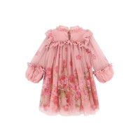 Φόρεμα ροζ με τριαντάφυλλα Angel's face