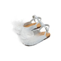 Λευκό βαπτιστικό mule Babywalker με φτερά