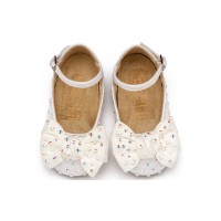 Βαπτιστικό λευκό γοβάκι Babywalker με κρυσταλλάκια 