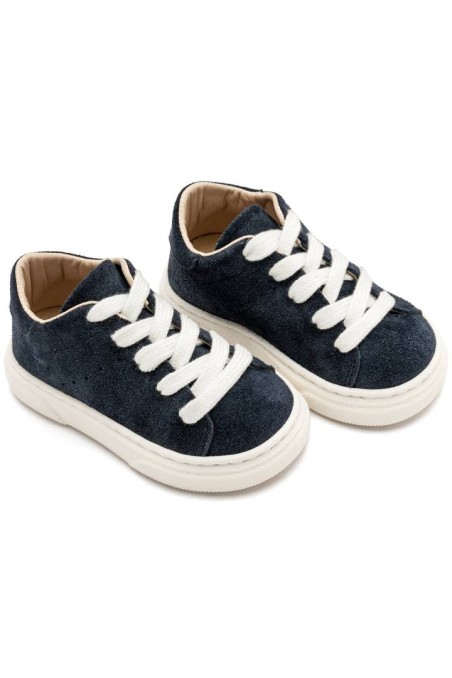 Δερμάτινο βαπτιστικό δετό sneaker Babywalker