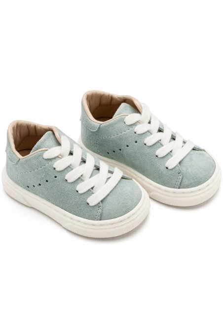 Δερμάτινο βαπτιστικό δετό sneaker Babywalker 