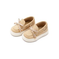 Βαπτιστικό καστόρινο loafer με κρόσια και φιογκάκι