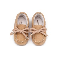 Βαπτιστικό καστόρινο δετό loafer Babywalker