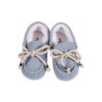 Βαπτιστικό καστόρινο δετό loafer Babywalker