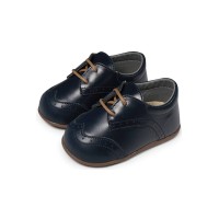 Βαπτιστικό δερμάτινο δετό παπουτσάκι