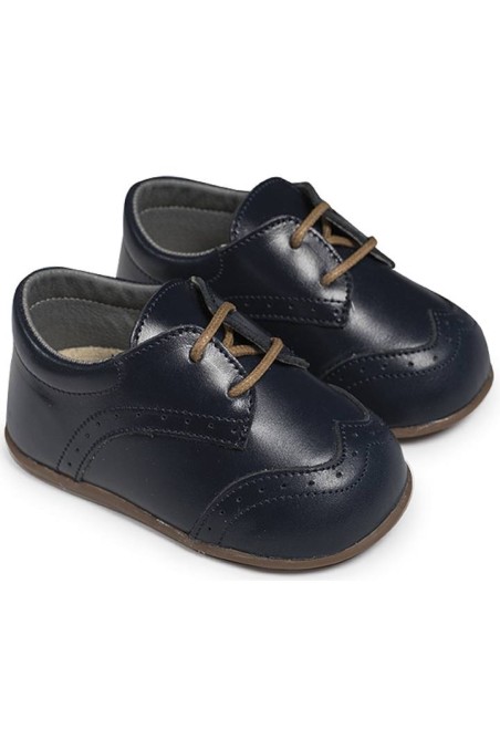 Βαπτιστικό δερμάτινο δετό παπουτσάκι