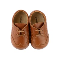 Βαπτιστικό δερμάτινο δετό παπουτσάκι