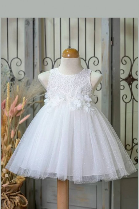 Βαπτιστικό λευκό φόρεμα 