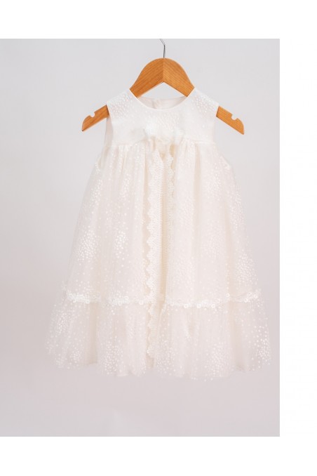 Εντυπωσιακό βαπτιστικό φόρεμα ρομαντικό