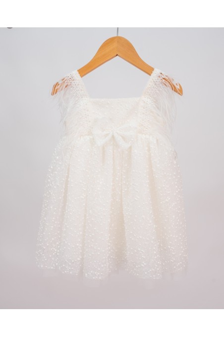 Βαπτιστικό λευκό φόρεμα 