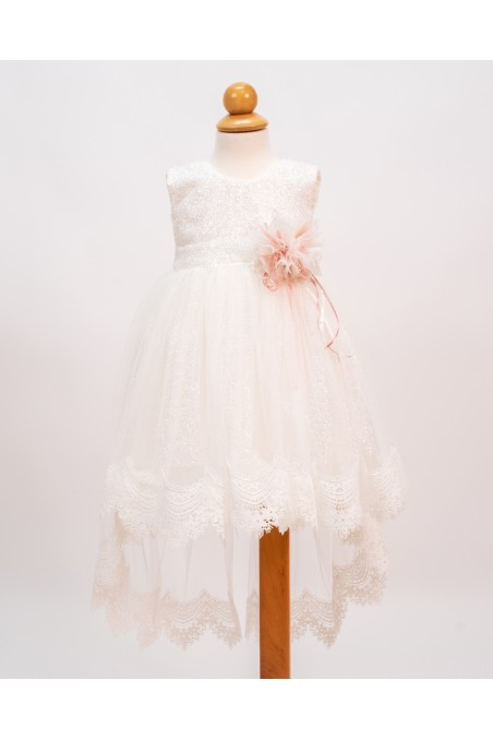 Βαπτιστικό φόρεμα με ουρά 