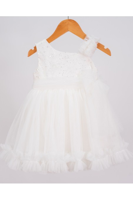 Βαπτιστικό λευκό φόρεμα