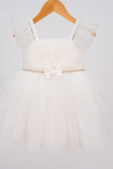 Βαπτιστικό Αέρινο τούλινο φόρεμα.