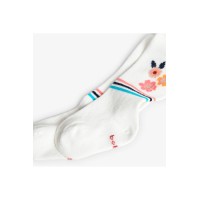 Βρεφικό λευκό καλσόν με σχέδια Boboli