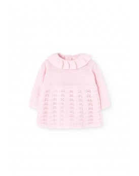 Φόρεμα πλεκτό ροζ Boboli