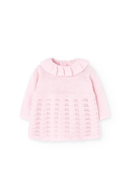 Φόρεμα πλεκτό ροζ Boboli