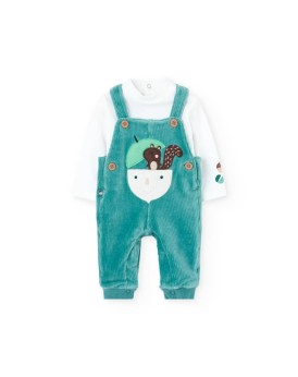 Βρεφική σαλοπέτα κοτλέ για αγόρι Boboli