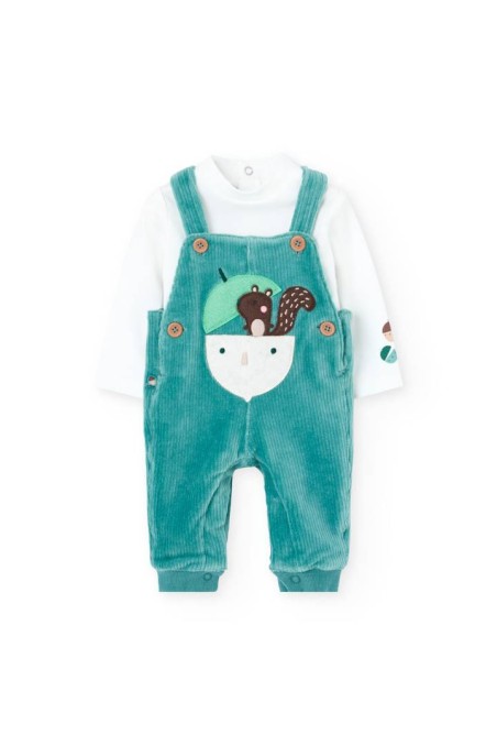 Βρεφική σαλοπέτα κοτλέ για αγόρι Boboli