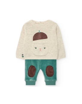 Βρεφικό σετάκι για αγόρι Boboli 