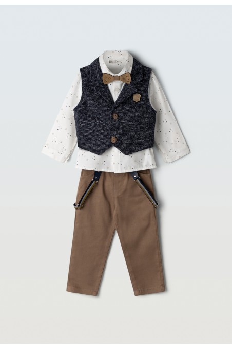 Βρεφικό σετάκι με γιλέκο Hashtag