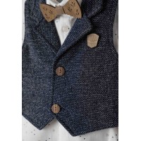 Βρεφικό σετάκι με γιλέκο Hashtag Βρεφικό σετάκι με γιλέκο Hashtag