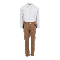 Σετ πουκάμισο-παντελόνι-ζακέτα Hashtag