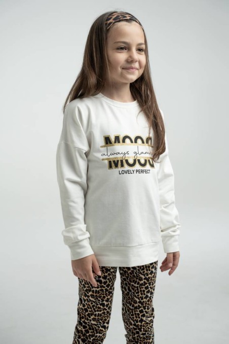 Σετ κολάν-μπλούζα animal print Εβίτα 