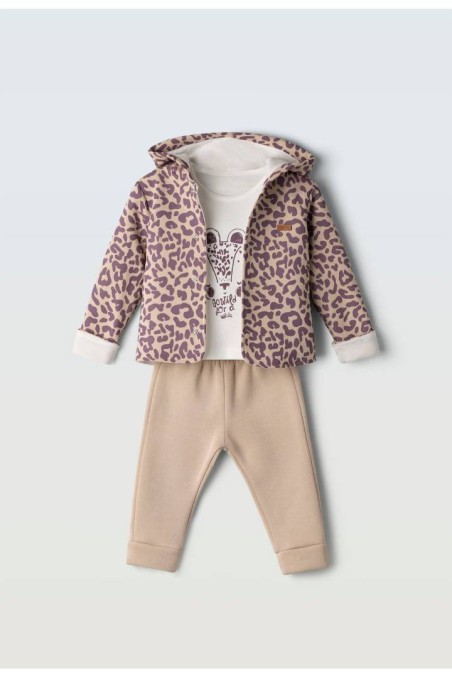 Βρεφικό σετ φόρμα 3 τεμαχίων Εβίτα