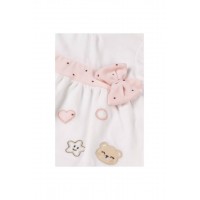 Βρεφικό σετ βελουτέ  baby pink Εβίτα 