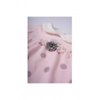 Βρεφικό σετ βελουτέ ροζ Εβίτα 