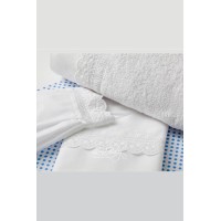 Λαδόπανο λευκό  ''Broderie Anglaise'' LinaBaby