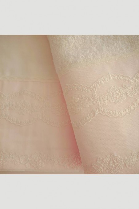 Λαδόπανο με λεπτομέρεια ροζ απαλό Ευγενία Κάραλη