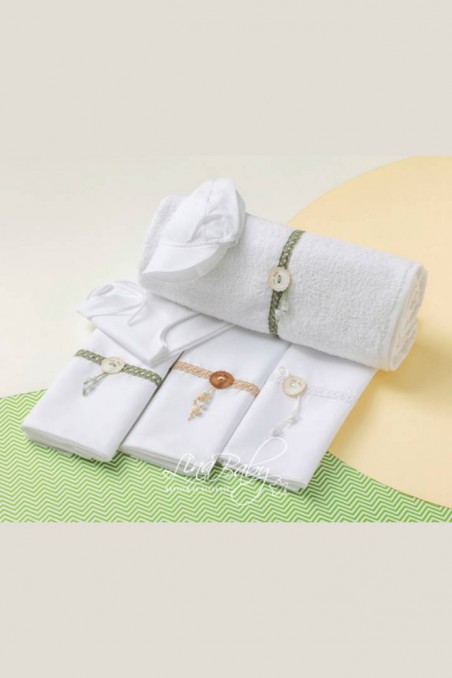 Λαδόπανο λευκό  ''Μπεν'' Lina Baby