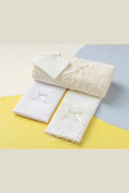 Λαδόπανο λευκό ή εκρού Νόλα Lina-Baby