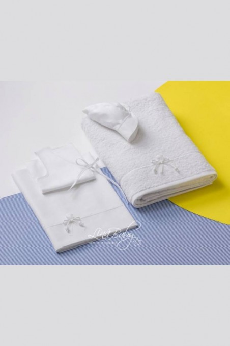 Λαδόπανο λευκό ή ιβουάρ ''Lefkada'' Lina-Baby