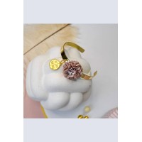 Μαρτυρικό – Βραχιόλι Χειροπέδα με Λουλούδι & Κωνσταντινάτο Chez Art