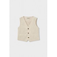 Κοστούμι λινό στο χρώμα της άμμου Mayoral