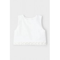 Τοπ λευκό με ανάγλυφο σχέδιο Mayoral