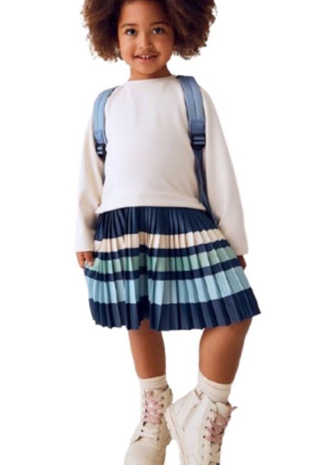 Φόρεμα πλισέ με ρίγες Mayoral