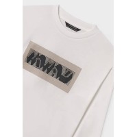 Μπλούζα κρεμ με στάμπα Mayoral 