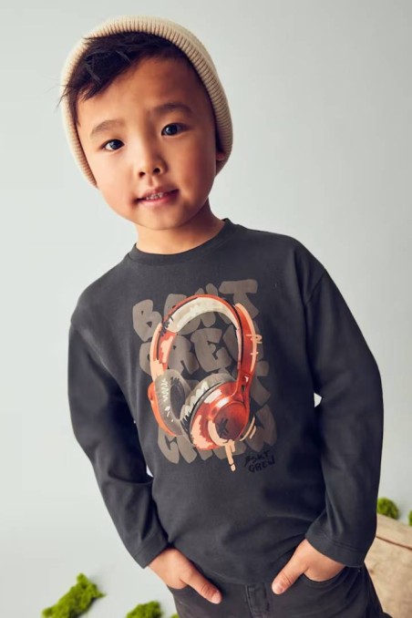 Μπλούζα γκρι με στάμπα Mayoral 