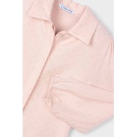 Πουκάμισο ροζ απαλό με ασημί λεπτομέρειες Mayoral